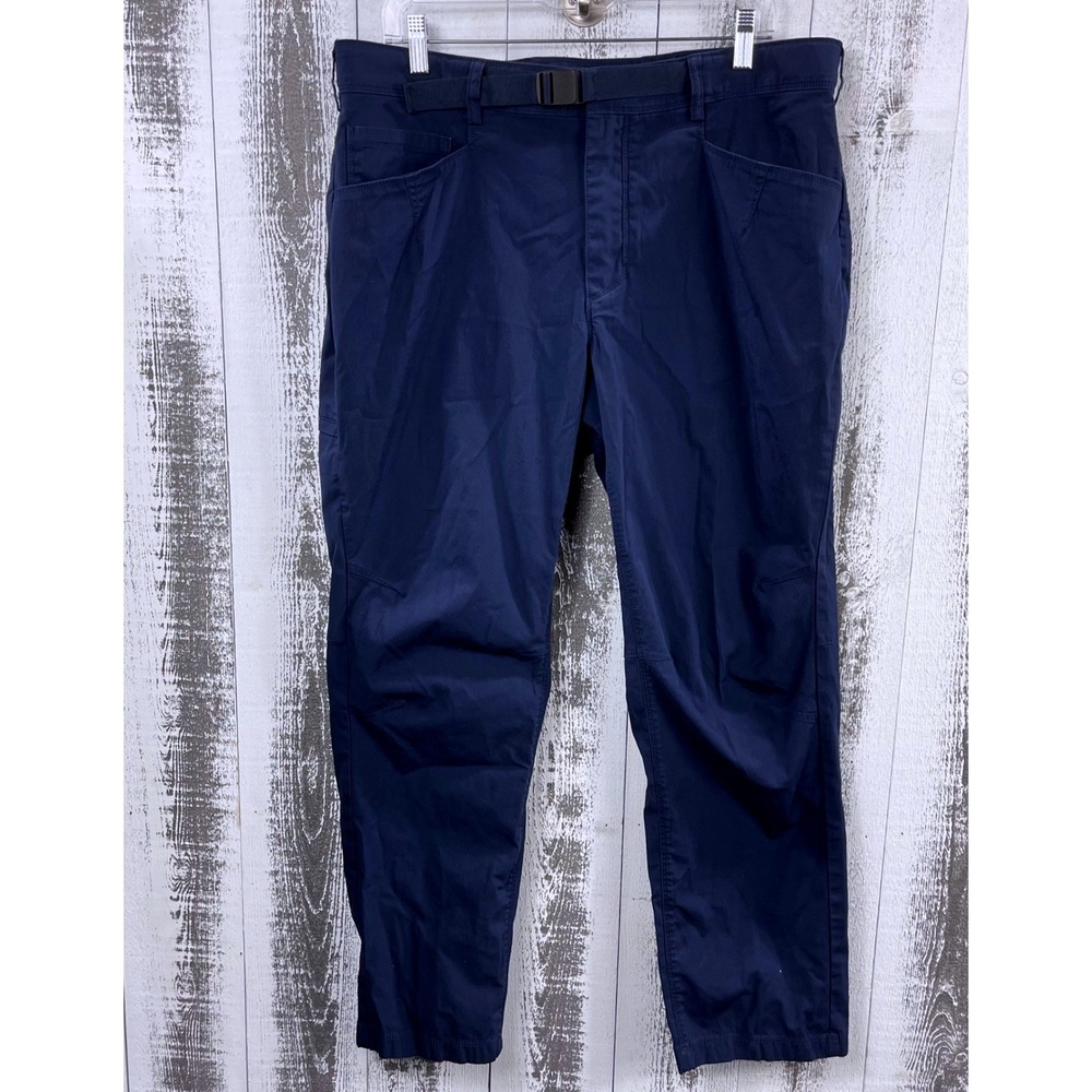Alaskan Hardgear Pants Men's‎ 36x30 Standard Fit Navy Blue Belted